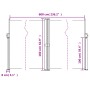 Taupegraue einziehbare Seitenmarkise 160x600 cm von vidaXL, Sonnenschirme - Ref: Foro24-4004634, Preis: 130,75 €, Rabatt: %