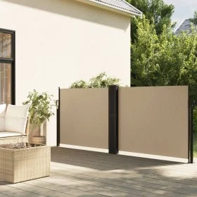 Beige retractable side awning 140x600 cm by vidaXL, Umbrellas - Ref: Foro24-4004615, Price: 119,27 €, Discount: %