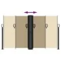 Beige retractable side awning 140x600 cm by vidaXL, Umbrellas - Ref: Foro24-4004615, Price: 119,27 €, Discount: %