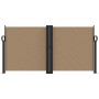 Taupe gray retractable side awning 120x1200 cm by vidaXL, Umbrellas - Ref: Foro24-4004799, Price: 111,47 €, Discount: %