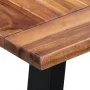 Solid acacia wood and glass dining table 180x90x75cm by vidaXL, Kitchen and dining tables - Ref: Foro24-288067, Price: 329,82...