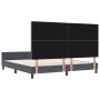 Estructura de cama Gris oscuro 180 x 200 cm Terciopelo