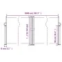 Dark green retractable side awning 140x1000 cm by vidaXL, Umbrellas - Ref: Foro24-4004725, Price: 127,49 €, Discount: %