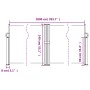 Dunkelgrüne einziehbare Seitenmarkise 140x1000 cm von vidaXL, Sonnenschirme - Ref: Foro24-4004725, Preis: 129,60 €, Rabatt: %