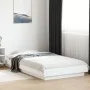 White engineered wood bed frame with LED 90x200 cm by vidaXL, Beds and slatted bases - Ref: Foro24-3281119, Price: 159,47 €, ...