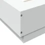 Estructura de cama con LED madera ingeniería blanco 90x200 cm de vidaXL, Camas y somieres - Ref: Foro24-3281119, Precio: 159,...