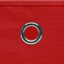 Aufbewahrungsboxen mit Deckel 4 Stück roter Stoff 32x32x32 cm von vidaXL, Aufbewahrungskörbe - Ref: Foro24-288362, Preis: 34,...