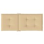 Cojines silla respaldo alto 6 uds tela beige melange 120x50x4cm de vidaXL, Cojines para sillas y sofás - Ref: Foro24-4002423,...