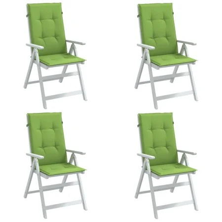 Kissen für Hochlehner, 4 Stück, grün melierter Stoff, 120 x 50 x 4 cm von vidaXL, Kissen für Stühle und Sofas - Ref: Foro24-4...