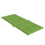 Cojines silla respaldo alto 4 uds tela verde melange 120x50x4cm