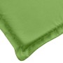 Cojines silla respaldo alto 4 uds tela verde melange 120x50x4cm