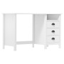 Hill-Schreibtisch mit 3 Kiefernholzschubladen 120x50x74 cm von vidaXL, Schreibtische - Ref: Foro24-288996, Preis: 138,17 €, R...