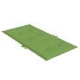 Cojines silla respaldo bajo 4 ud tela verde melange 100x50x4 cm