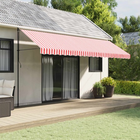 Replacement awning valance fabric red and white stripes 5 m by vidaXL, Awnings - Ref: Foro24-367802, Price: 15,45 €, Discount: %
