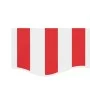 Replacement awning border fabric red and white stripes 3.5 m by vidaXL, Awnings - Ref: Foro24-367799, Price: 13,70 €, Discoun...