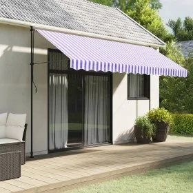 Replacement awning valance fabric blue and white stripes 4 m by vidaXL, Awnings - Ref: Foro24-367746, Price: 14,01 €, Discoun...