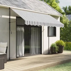 Ersatz-Markisenrandstoff anthrazitweiß gestreift 3 m von vidaXL, Markisen - Ref: Foro24-367786, Preis: 13,24 €, Rabatt: %