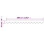 Replacement awning border fabric anthracite white stripes 3 m by vidaXL, Awnings - Ref: Foro24-367786, Price: 13,24 €, Discou...