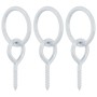 Hakenringe mit Augenschrauben 3 Stück silberner Stahl von vidaXL, Pferdefutter - Ref: Foro24-172471, Preis: 11,88 €, Rabatt: %