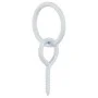 Hakenringe mit Augenschrauben 3 Stück silberner Stahl von vidaXL, Pferdefutter - Ref: Foro24-172471, Preis: 11,69 €, Rabatt: %