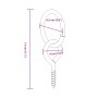 Hakenringe mit Augenschrauben 3 Stück silberner Stahl von vidaXL, Pferdefutter - Ref: Foro24-172471, Preis: 11,88 €, Rabatt: %