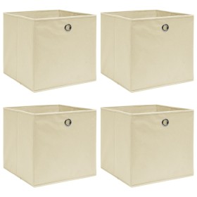 Cajas de almacenaje 4 uds tela color rema 32x32x32 cm de vidaXL, Cestas para almacenaje - Ref: Foro24-288357, Precio: 24,07 €...