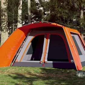 Tienda familiar con porche 9 personas apertura rápida naranja by vidaXL, tents - Ref: Foro24-4004215, Price: 310,62 €, Discou...