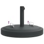 Base de sombrilla redonda con asas para palo Ø38/48 mm 25 kg von vidaXL, Schirmständer - Ref: Foro24-4007986, Preis: 68,90 €,...