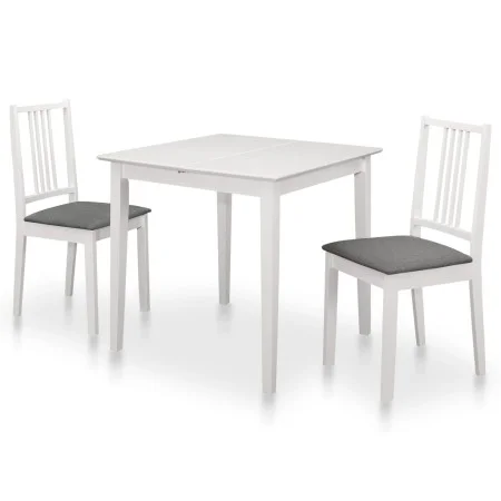Esszimmermöbel-Set 3-teilig aus weißem MDF von vidaXL, Möbelsets für Küchen und Esszimmer - Ref: Foro24-276395, Preis: 317,67...