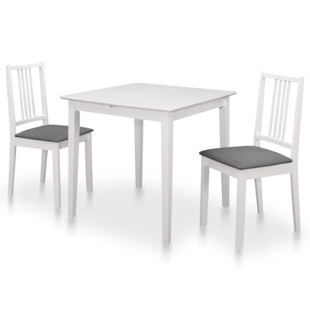 Juego de muebles de comedor 3 piezas MDF blanco de vidaXL, muebles para cocinas y comedores - Ref: Foro24-276395, Precio: 338...