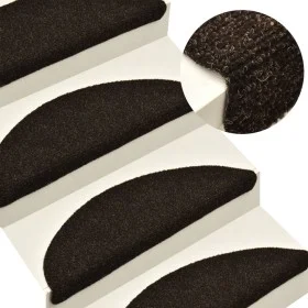 Self-adhesive stair mat 5pcs 56x17x3cm brown by vidaXL, Stair mats - Ref: Foro24-149686, Price: 17,48 €, Discount: %