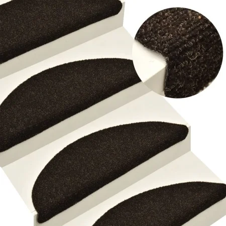 Selbstklebende Stufenmatte 5 Stück 56x17x3cm braun von vidaXL, Treppenmatten - Ref: Foro24-149686, Preis: 17,48 €, Rabatt: %