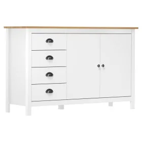 Hill bedside table solid white pine wood 130x40x80 cm by vidaXL, Sideboards - Ref: Foro24-288934, Price: 184,92 €, Discount: %