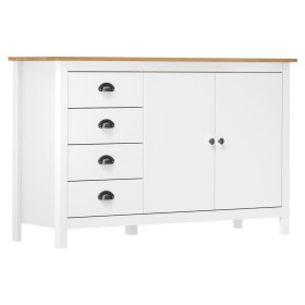 Hill Nachttisch aus massivem weißem Kiefernholz 130x40x80 cm von vidaXL, Sideboards - Ref: Foro24-288934, Preis: 204,14 €, Ra...