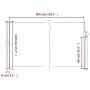 Weiße einziehbare Seitenmarkise 120x300 cm von vidaXL, Sonnenschirme - Ref: Foro24-4004286, Preis: 94,38 €, Rabatt: %