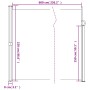 Dunkelgrüne einziehbare Seitenmarkise 220x600 cm von vidaXL, Sonnenschirme - Ref: Foro24-4004575, Preis: 136,33 €, Rabatt: %