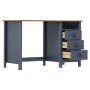 Escritorio Hill con 3 cajones madera de pino gris 120x50x74 cm de vidaXL, Escritorios - Ref: Foro24-288997, Precio: 137,27 €,...