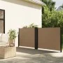 Taupe gray retractable side awning 120x600 cm by vidaXL, Umbrellas - Ref: Foro24-4004604, Price: 114,21 €, Discount: %
