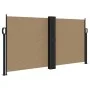 Taupe gray retractable side awning 120x600 cm by vidaXL, Umbrellas - Ref: Foro24-4004604, Price: 114,21 €, Discount: %