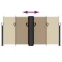 Taupe gray retractable side awning 120x600 cm by vidaXL, Umbrellas - Ref: Foro24-4004604, Price: 114,21 €, Discount: %