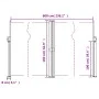 Toldo lateral retráctil terracota 160x600 cm de vidaXL, Sombrillas - Ref: Foro24-4004633, Precio: 128,20 €, Descuento: %