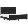Estructura de cama con cabecera Negro 180 x 200 cm Terciopelo