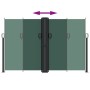 Toldo lateral retráctil verde oscuro 160x1200 cm