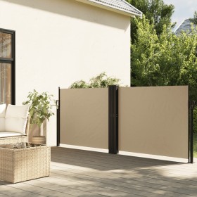 Beige retractable side awning 120x1200 cm by vidaXL, Umbrellas - Ref: Foro24-4004795, Price: 123,44 €, Discount: %