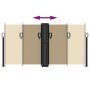 Toldo lateral retráctil beige 120x1200 cm de vidaXL, Sombrillas - Ref: Foro24-4004795, Precio: 123,44 €, Descuento: %