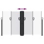 Weiße einziehbare Seitenmarkise 140x1200 cm von vidaXL, Sonnenschirme - Ref: Foro24-4004811, Preis: 140,59 €, Rabatt: %