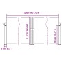 Weiße einziehbare Seitenmarkise 140x1200 cm von vidaXL, Sonnenschirme - Ref: Foro24-4004811, Preis: 140,59 €, Rabatt: %