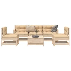 Garden sofa set 6 pieces solid pine wood by vidaXL, Garden sets - Ref: Foro24-3250728, Price: 346,48 €, Discount: %