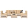 Gartensofa-Set 6-teilig aus massivem Kiefernholz von vidaXL, Gartensets - Ref: Foro24-3250728, Preis: 362,50 €, Rabatt: %