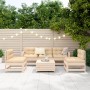 Gartensofa-Set 6-teilig aus massivem Kiefernholz von vidaXL, Gartensets - Ref: Foro24-3250728, Preis: 362,50 €, Rabatt: %